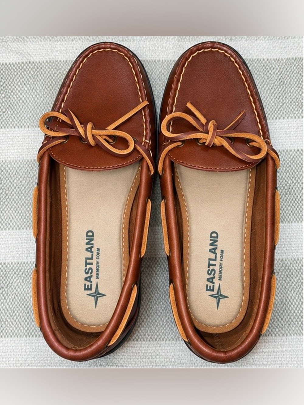 Eastland Yarmouth Leather Boat Shoes Loafers Brown Women’s 6.5M Coastal Style